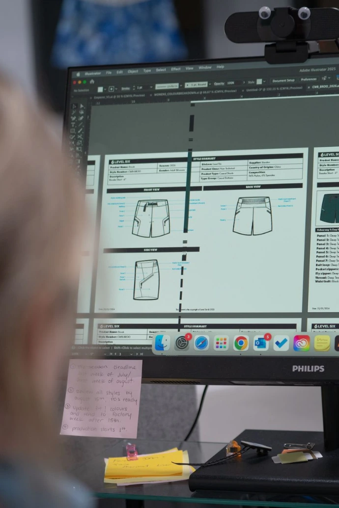 A Level Six Designer at work