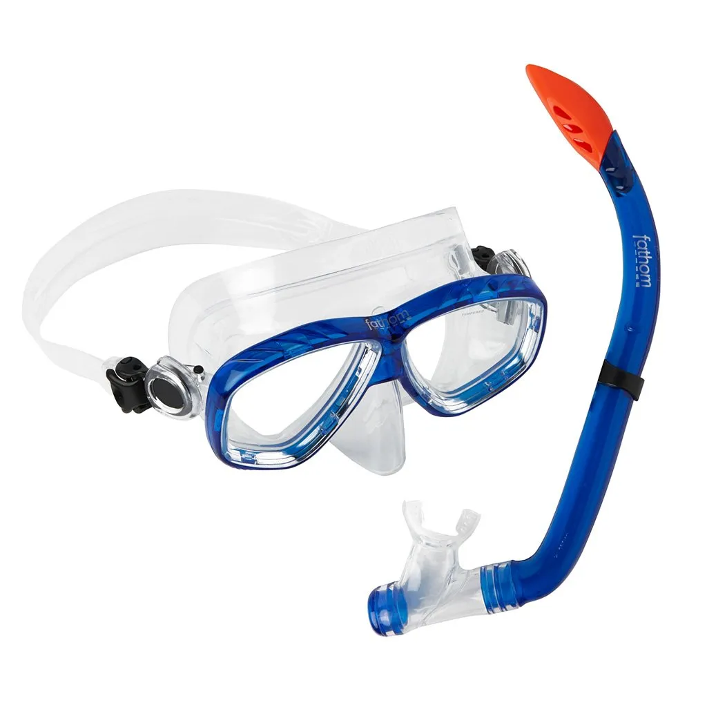 [MASC-CO-BL-BLU-OS] Cozumel Adult Mask And Snorkel Combo